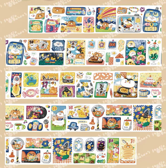 NEW! Bulan's Studio - Everyday 2 | Kiss-cut | 4.5cm PET Tape | Release Paper | 5M