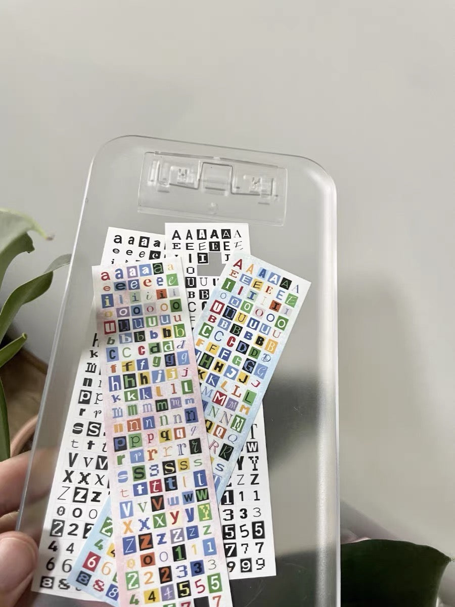 Christian - Letter | 4cm Die Cut | Synthetic Paper PET Tape | Release Paper