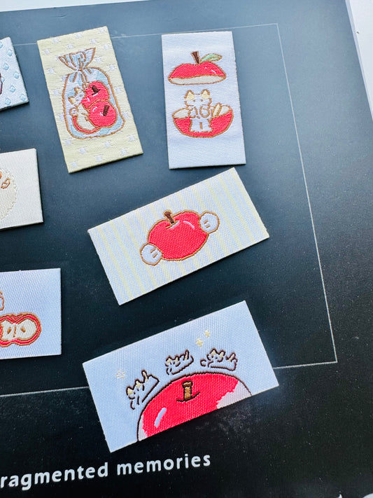 NEW! Light Rain Studio - 7pcs Fabric Stickers | Decoration | Journaling Accessories