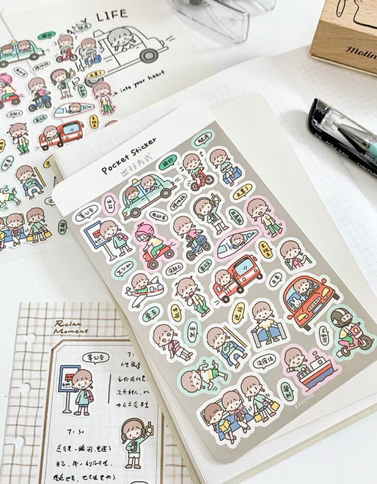 NEW! Molinta - Pocket Sticker II | Mini Size | PVC Die Cut Sticker