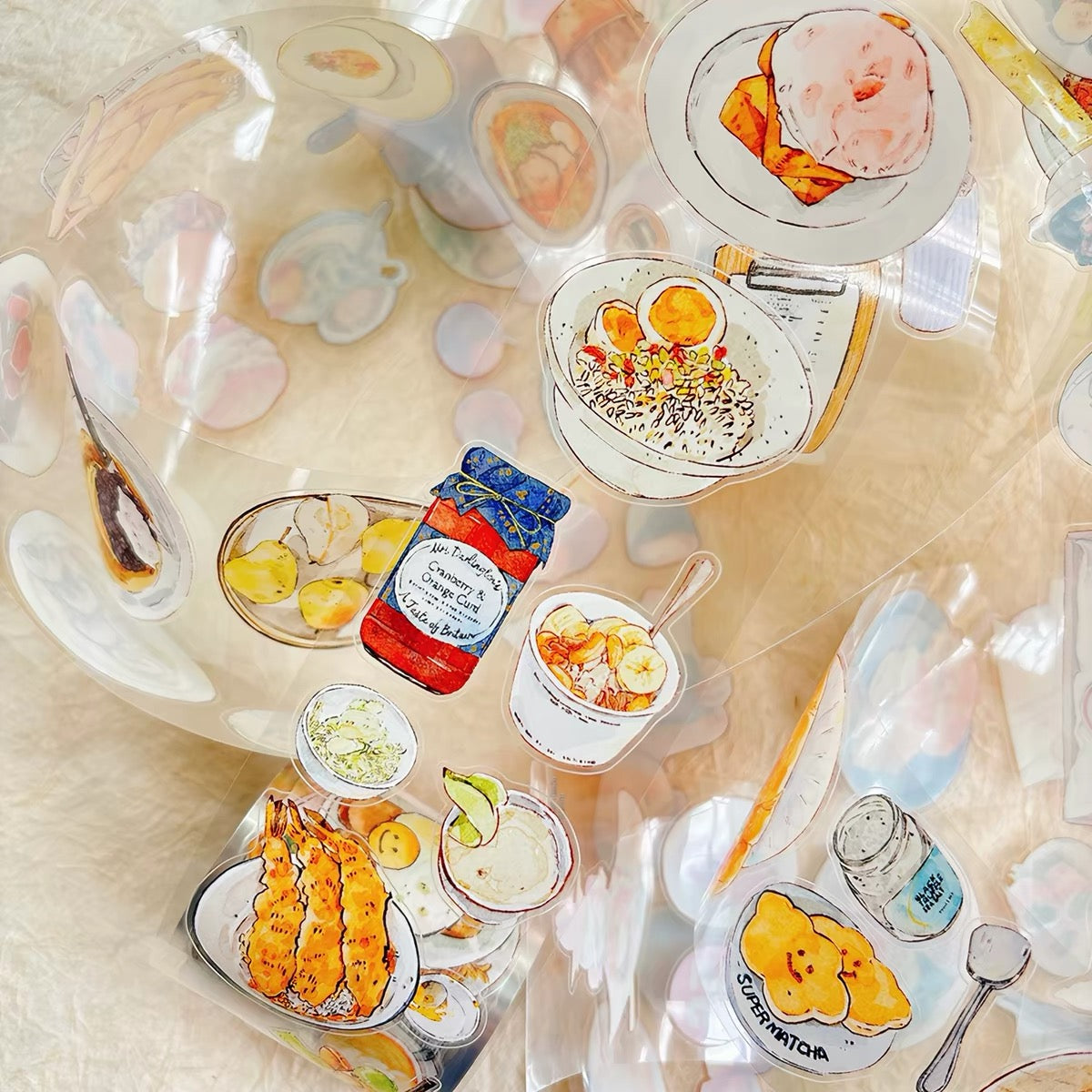 NEW! DingDing - No.56 Little Food Moments | Kiss-cut | 5cm Tape | Release Paper | 10M