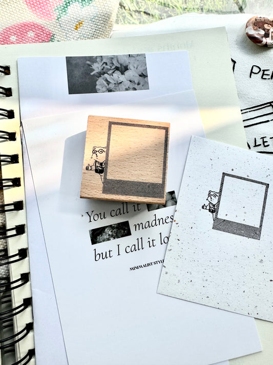 Look Stamp - Take a picture | Rubber Stamp