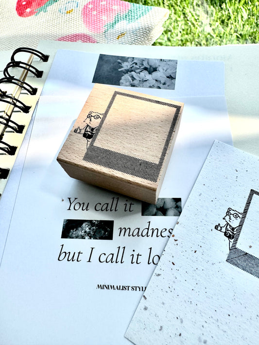 Look Stamp - Take a picture | Rubber Stamp