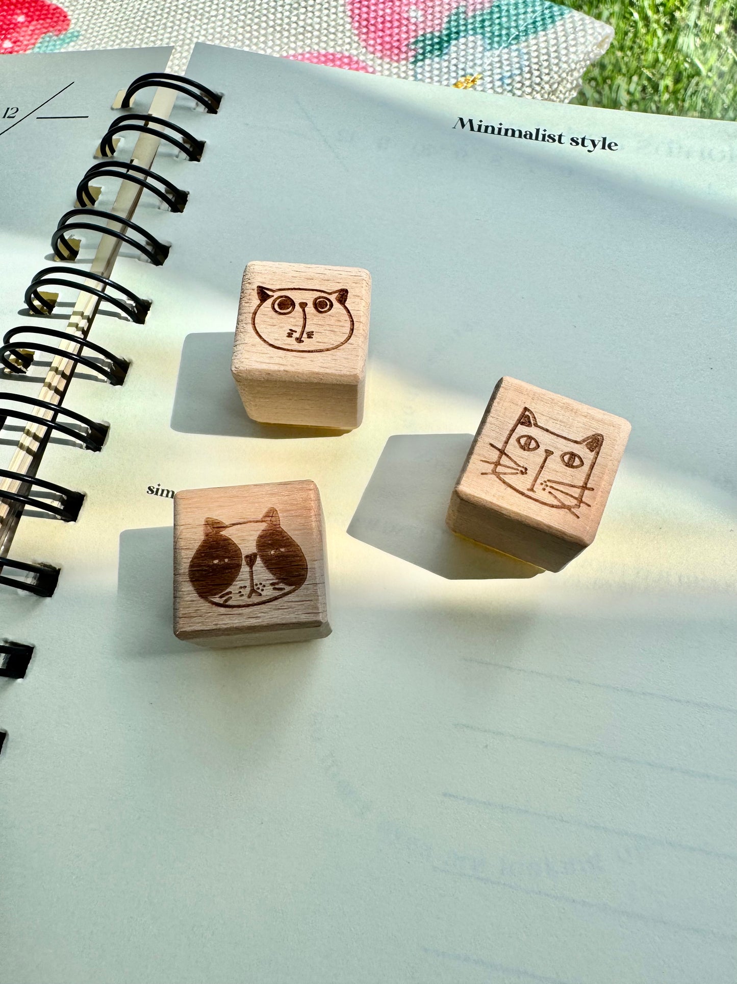 NEW! Shu Studio - Little Meow Collection | 3pcs Rubber Stamp Set