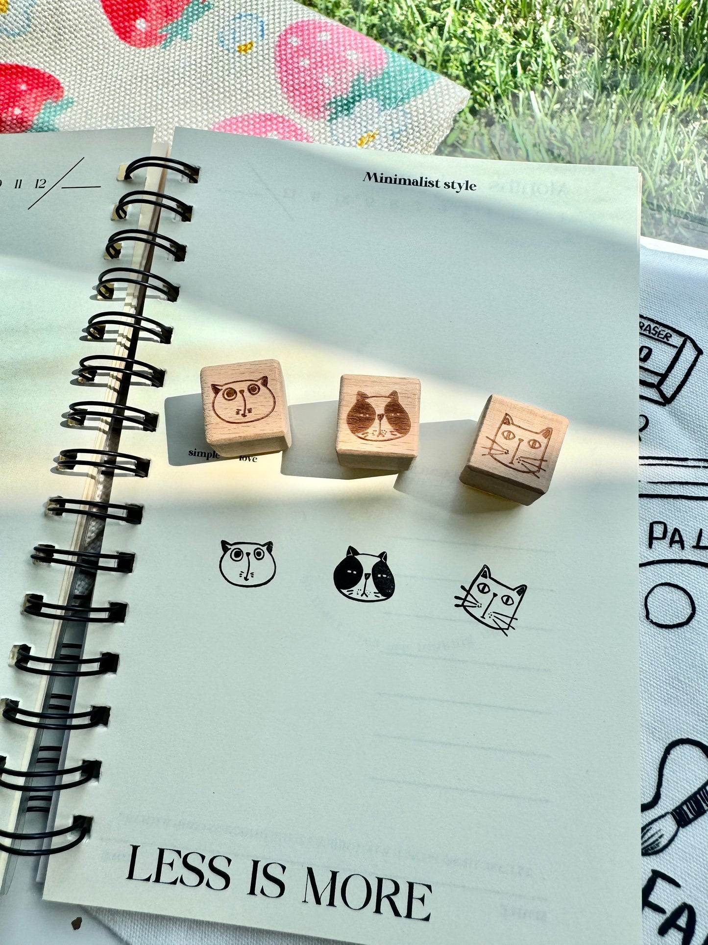 NEW! Shu Studio - Little Meow Collection | 3pcs Rubber Stamp Set