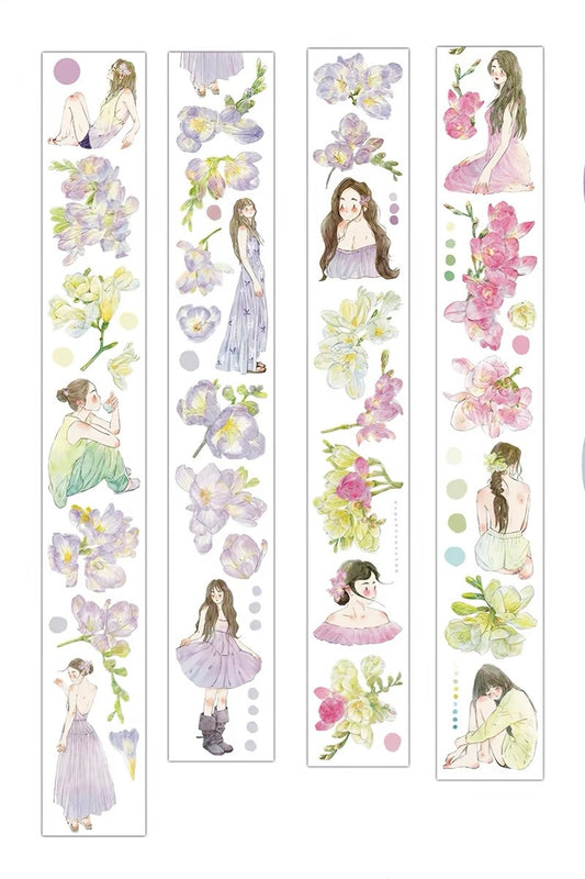 NEW! DingDing - A55 Purple | Kiss-cut | 6cm PET Tape | Release Paper | 5M