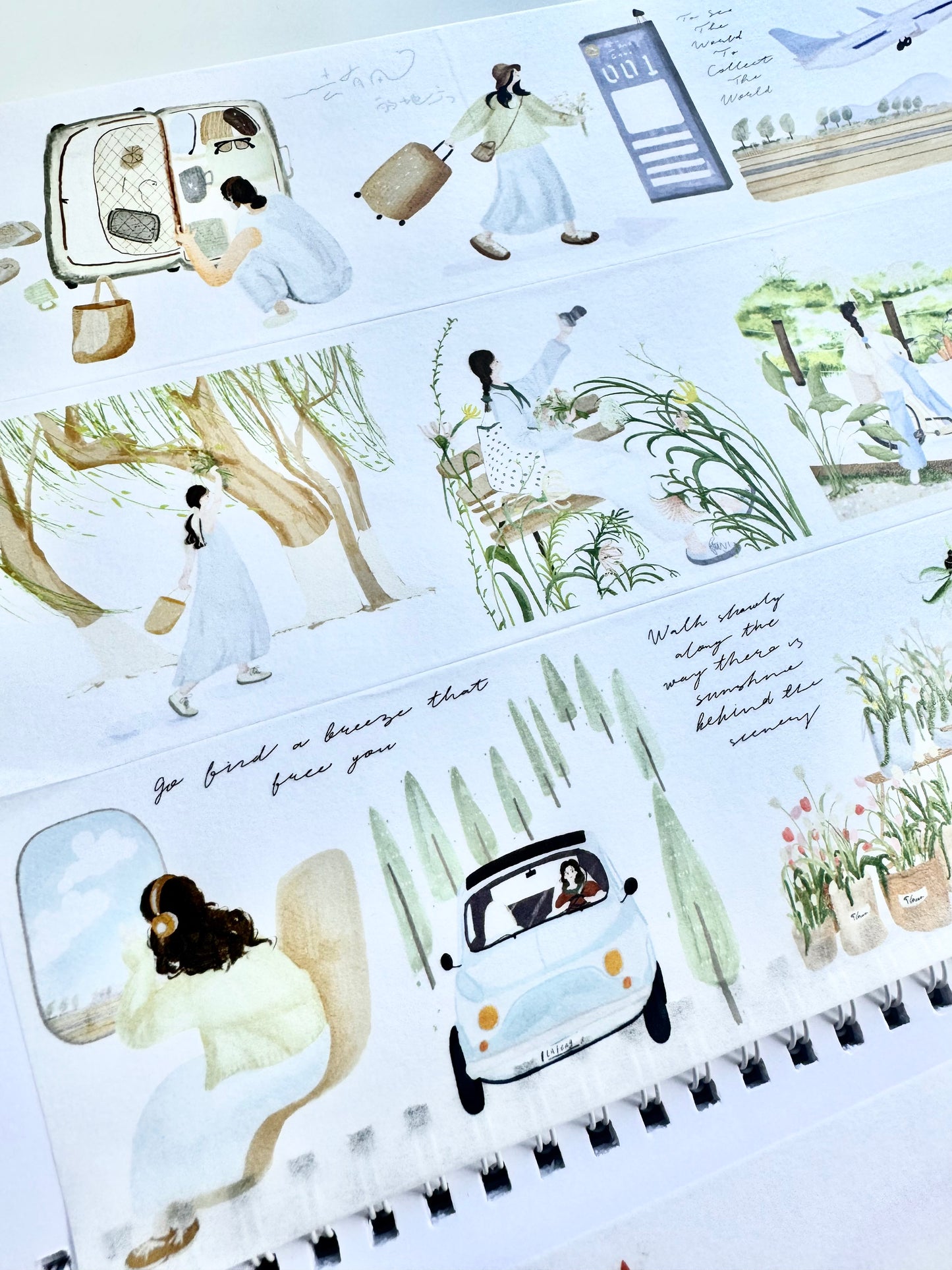 NEW! A Little Studio - Go on a trip | 7cm Tape | Release Paper | 5M