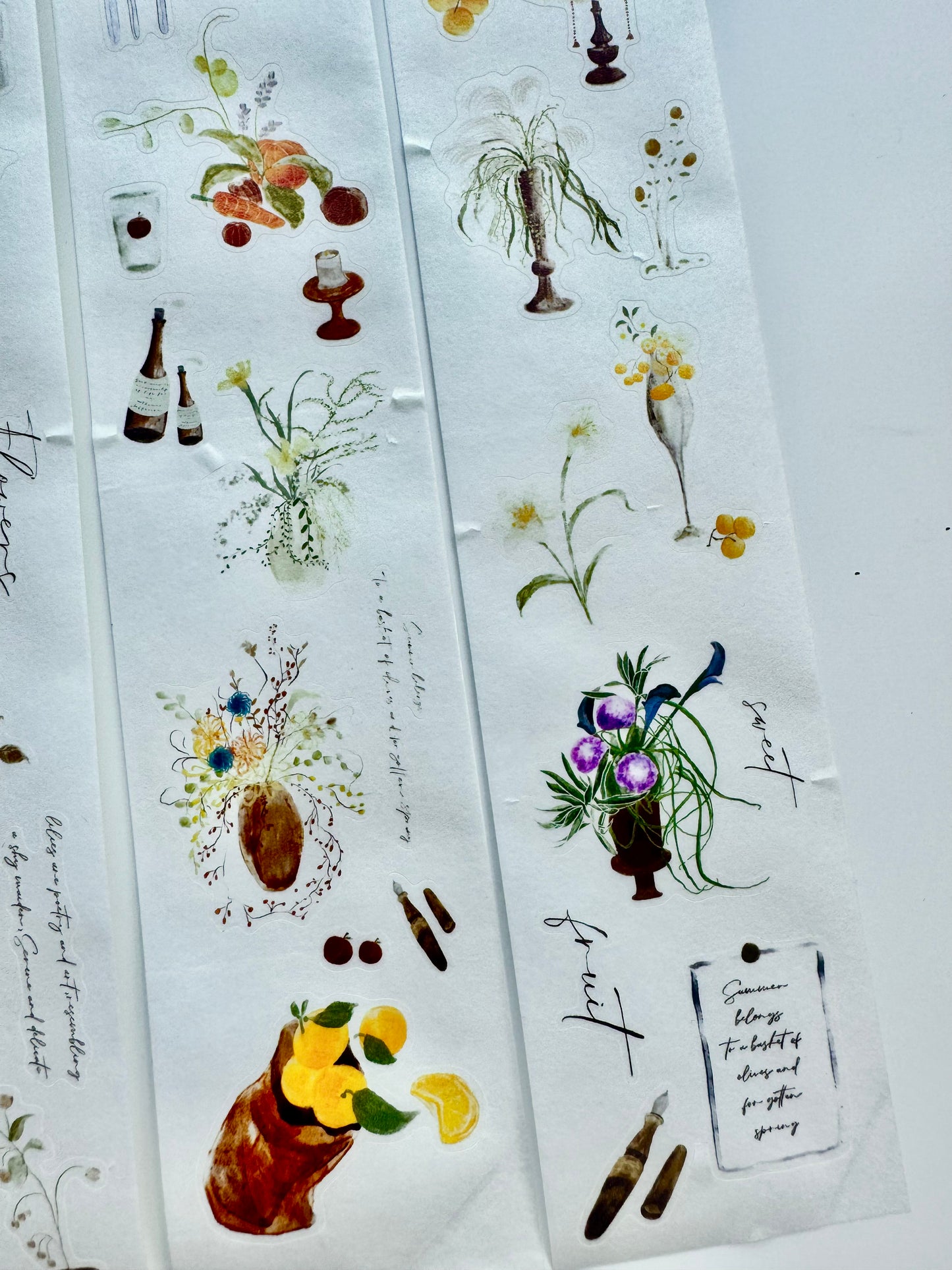 NEW! A Little Studio - Whispers of Wind | Kiss-cut | 5cm Washi Tape | Release Paper | 5M
