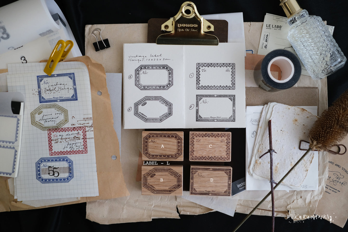Kurukynki - Label | Rubber Stamp