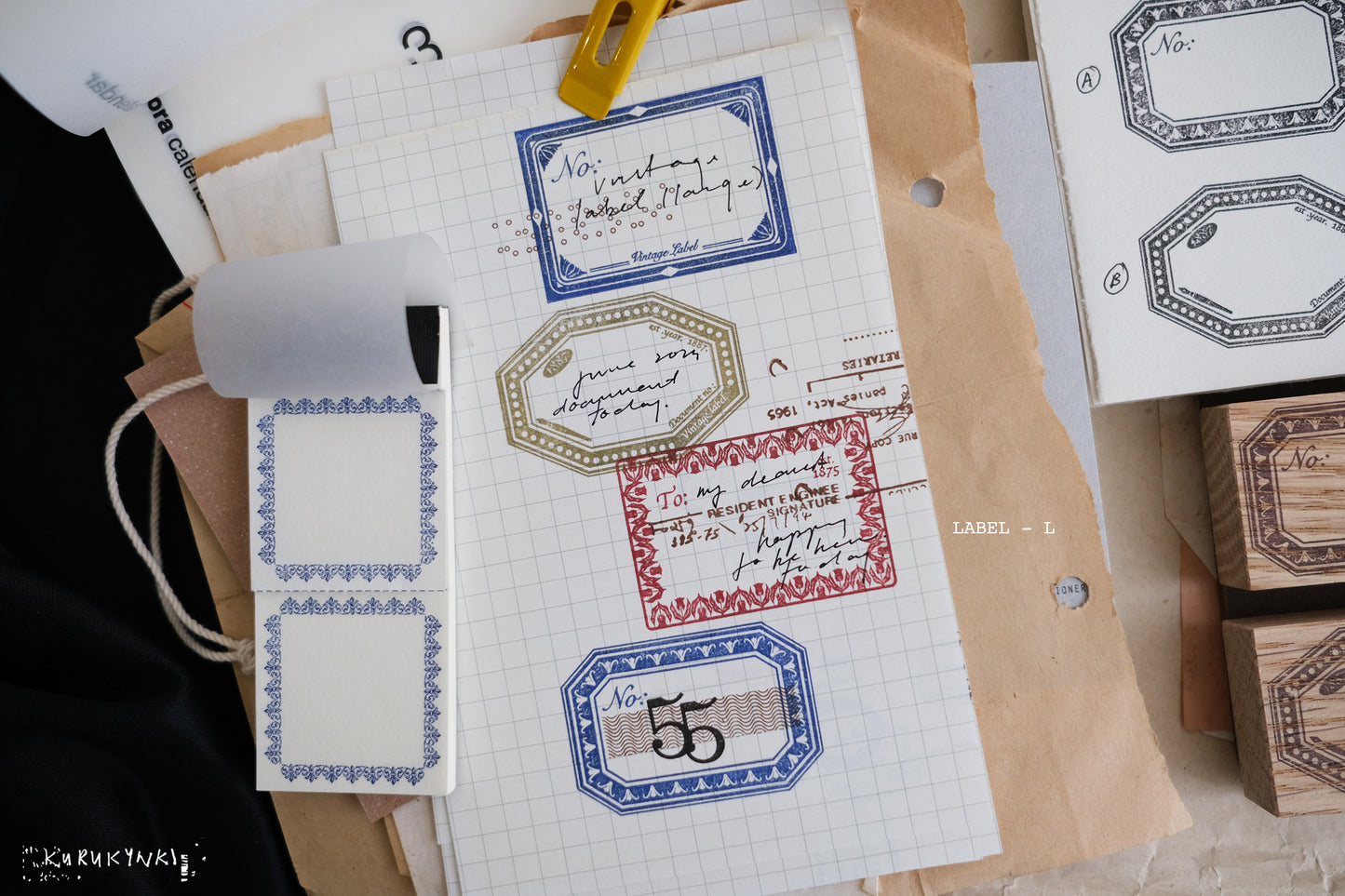 Kurukynki - Label | Rubber Stamp