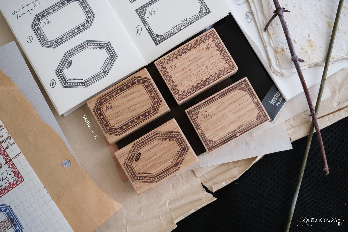 Kurukynki - Label | Rubber Stamp