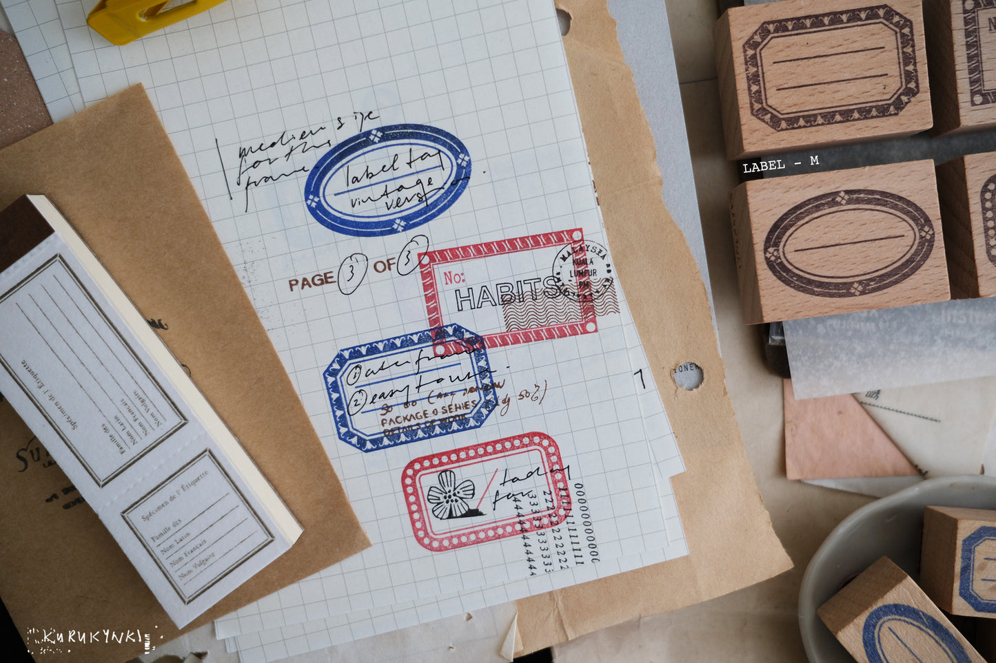 Kurukynki - Label | Rubber Stamp