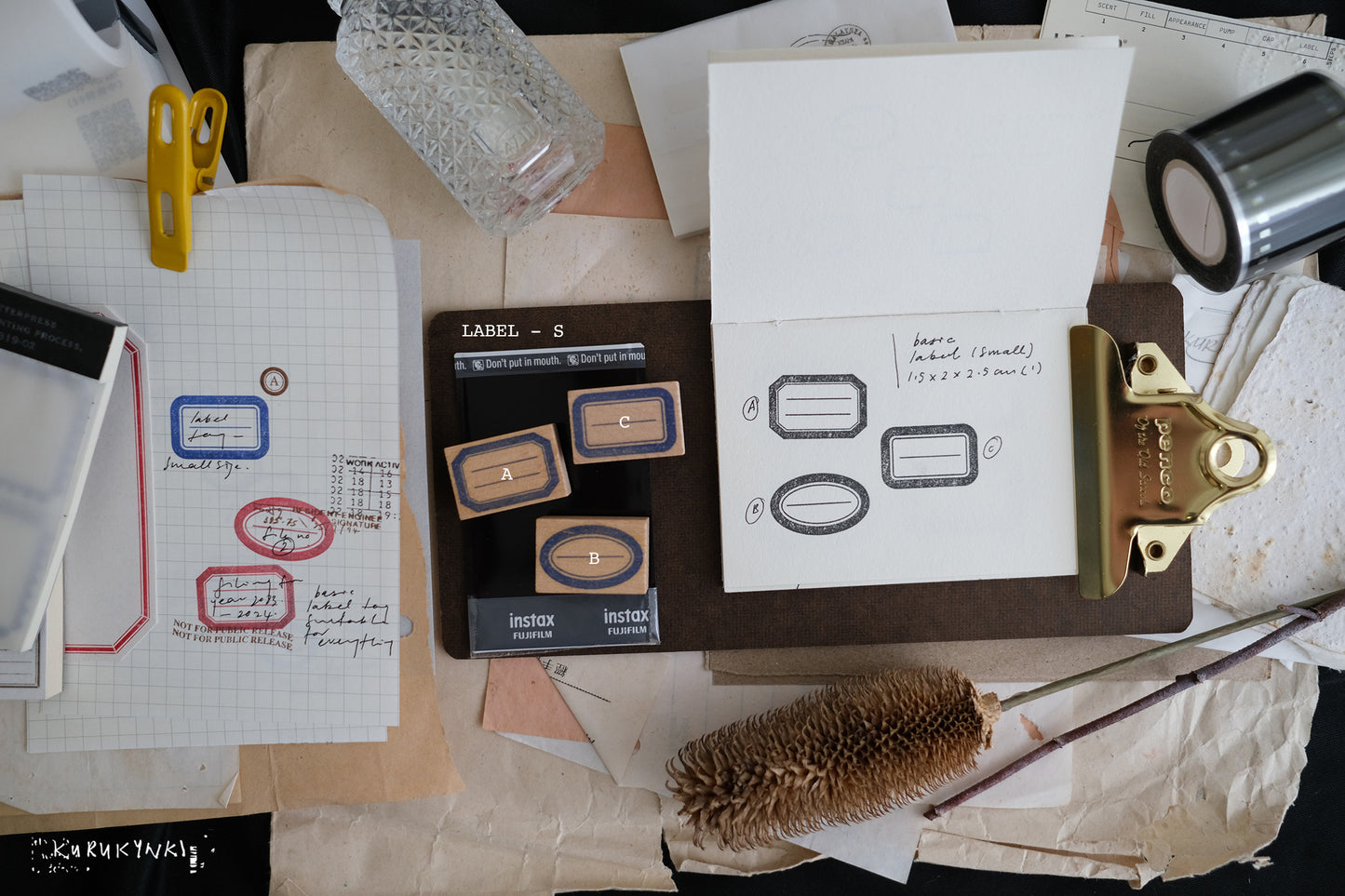 Kurukynki - Label | Rubber Stamp