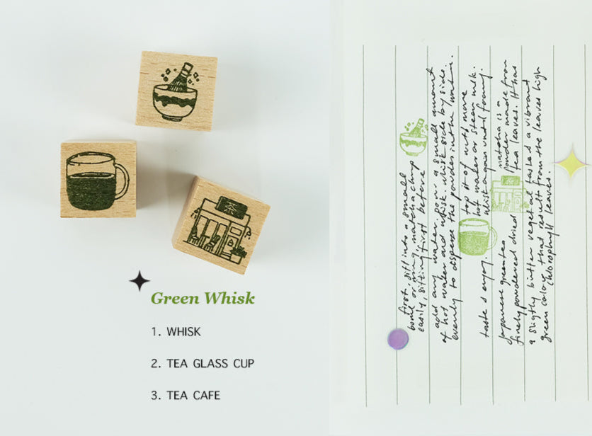 NEW! Kurukynki - Day to Day - Cafe Series | Mini Rubber Stamps