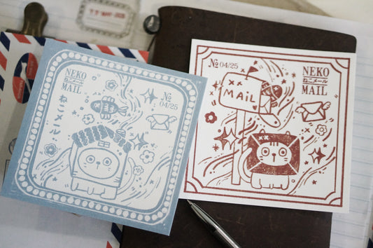 NEW! Black Milk Project - Neko Mail Postcard | 1 Sheet | Journaling Accessories