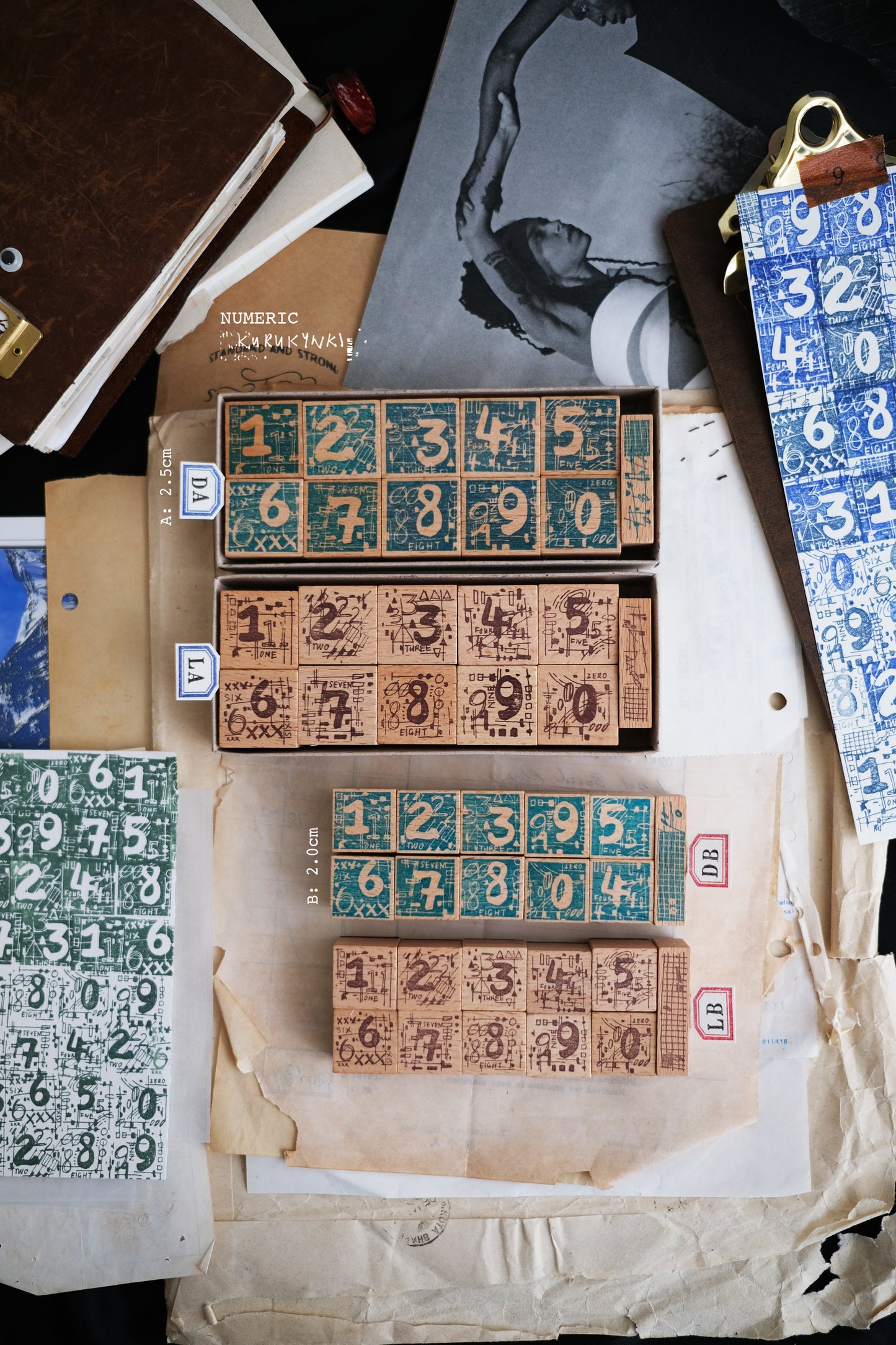 Kurukynki - Numeric | Rubber Stamp Set