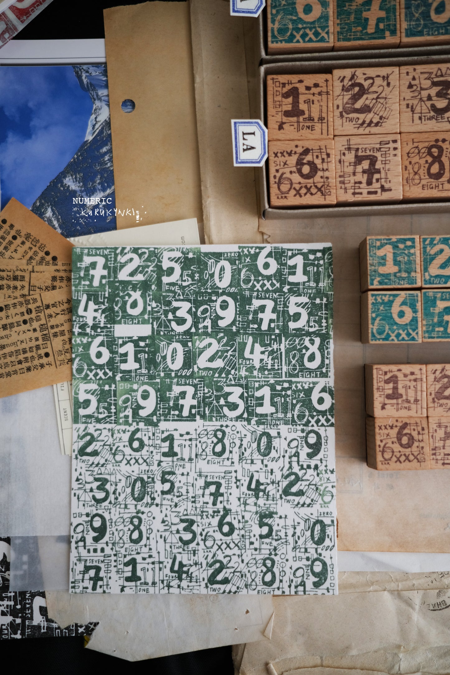 Kurukynki - Numeric | Rubber Stamp Set