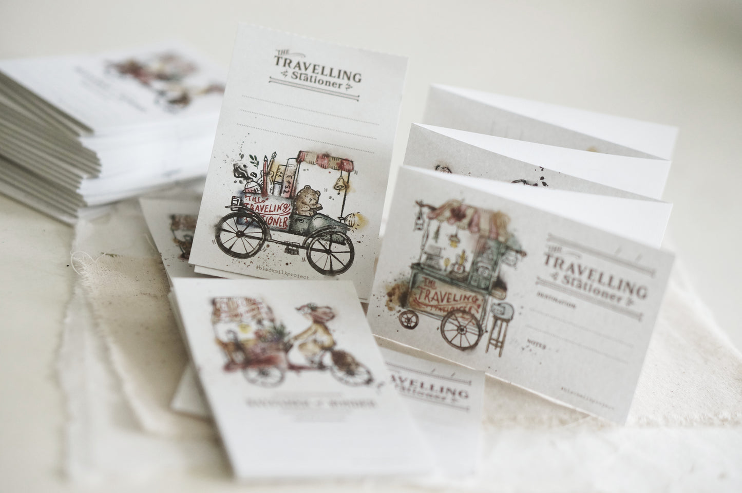 NEW! Black Milk Project - Traveling Stationer | 6 Pages | Perforated Memo Pad | Ephemera Paper