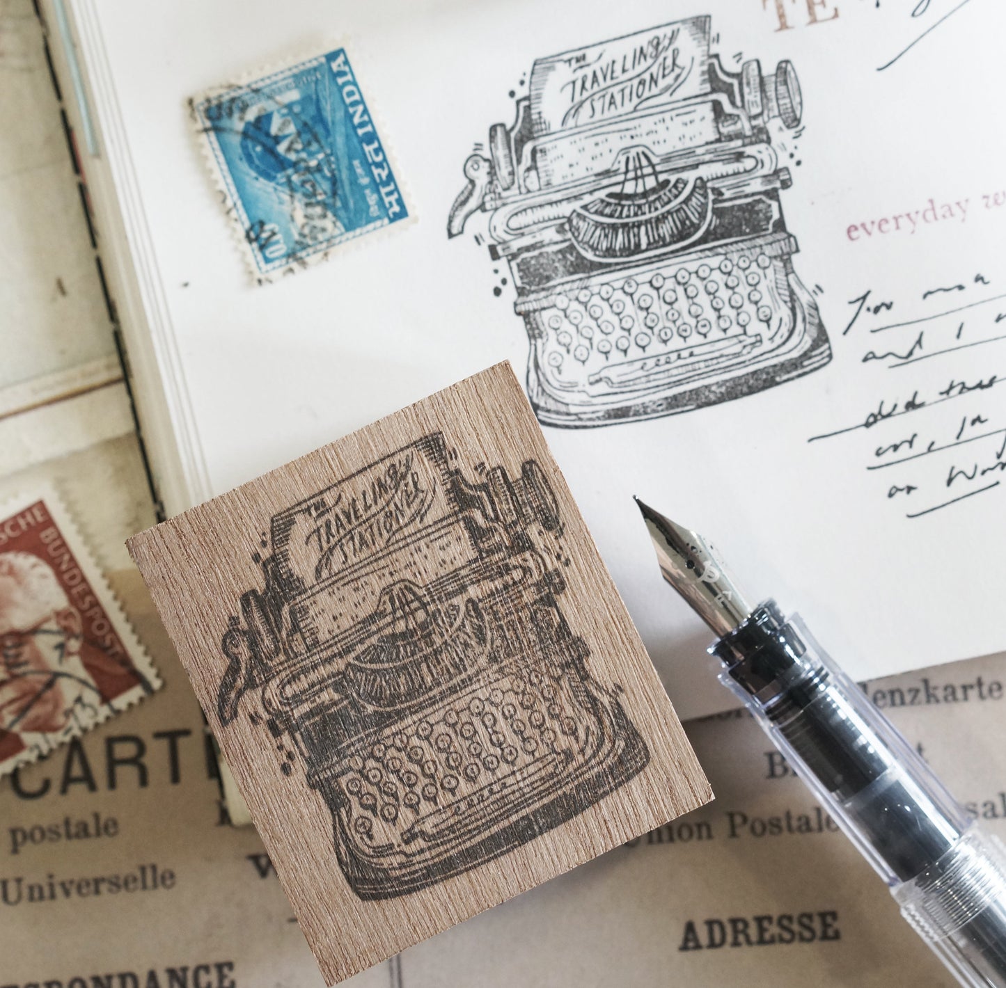 NEW! Black Milk Project - Traveling Stationer | Rubber Stamp