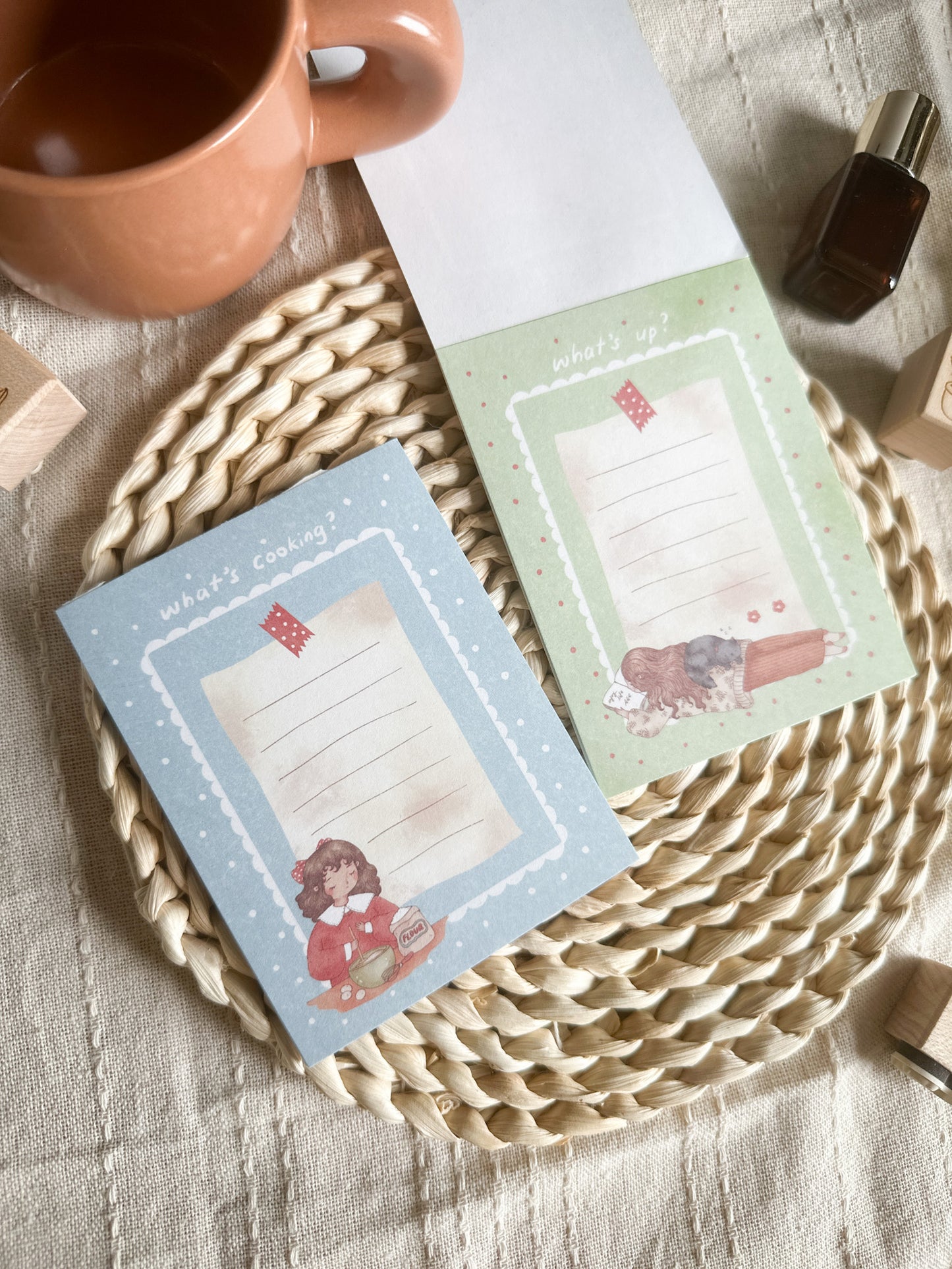 Sho Littlehappiness - What's Up | 50pcs Memo Pad | Ephemera Paper
