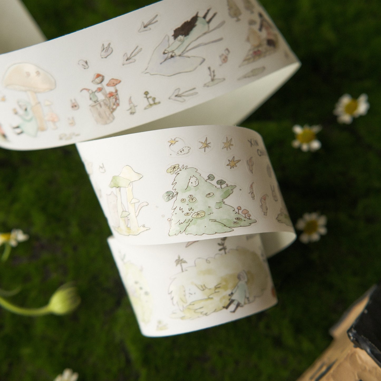 Teayou - Jiji In The Forest | Kiss-cut | 4cm Matte PET Tape | Release Paper