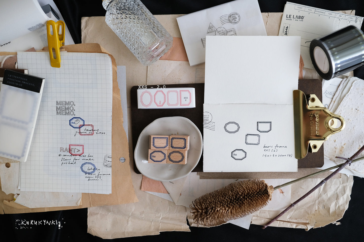 Kurukynki - XXS-2.0 | 4pcs Rubber Stamp Set