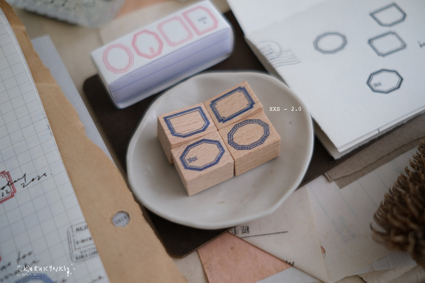 Kurukynki - XXS-2.0 | 4pcs Rubber Stamp Set
