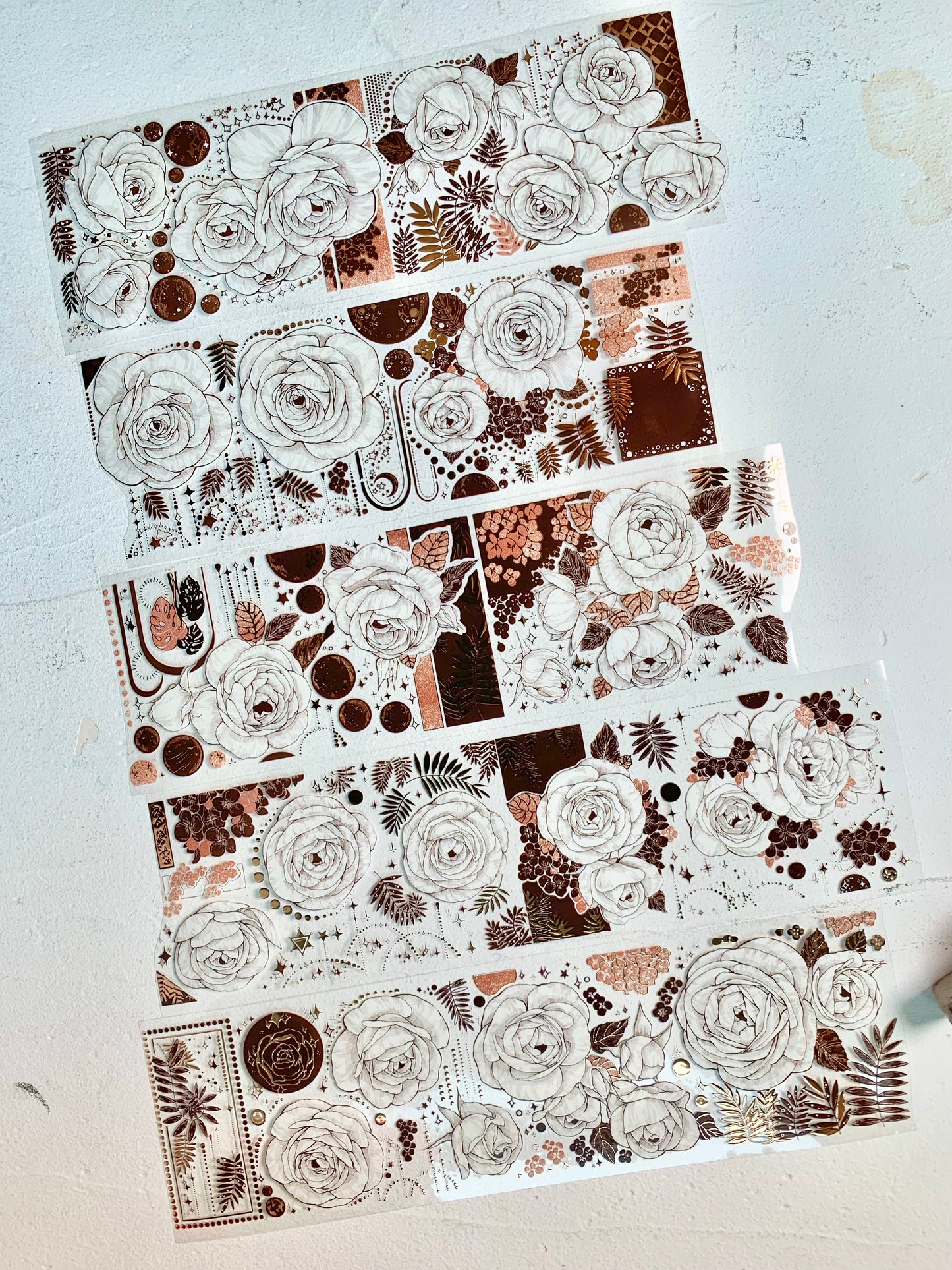 Inseason Studio - Rose Gold | 6.5cm Rose Gold Foil | PET Tape | Release Paper