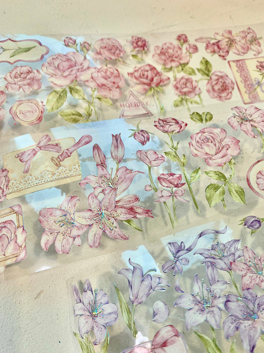 Hakiso Studio - Pink Color | 6cm Laser Silver| PET Tape | Release Paper