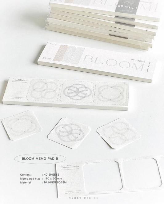 NYRET - Vol.7 Bloom | 40pcs Memo Pad | Ephemera Paper