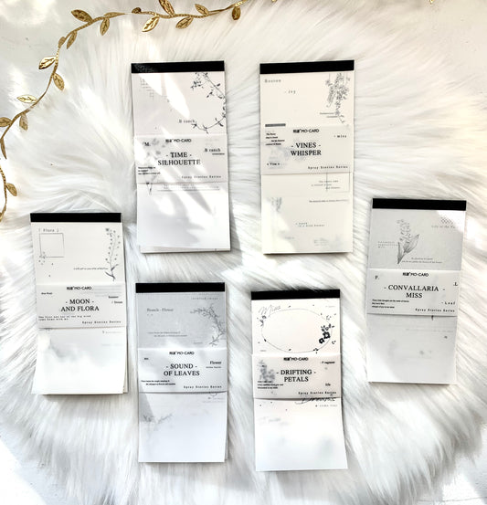 Ephemera Paper - Spray Stories Series | Tooth Line Pressure Note Pad |