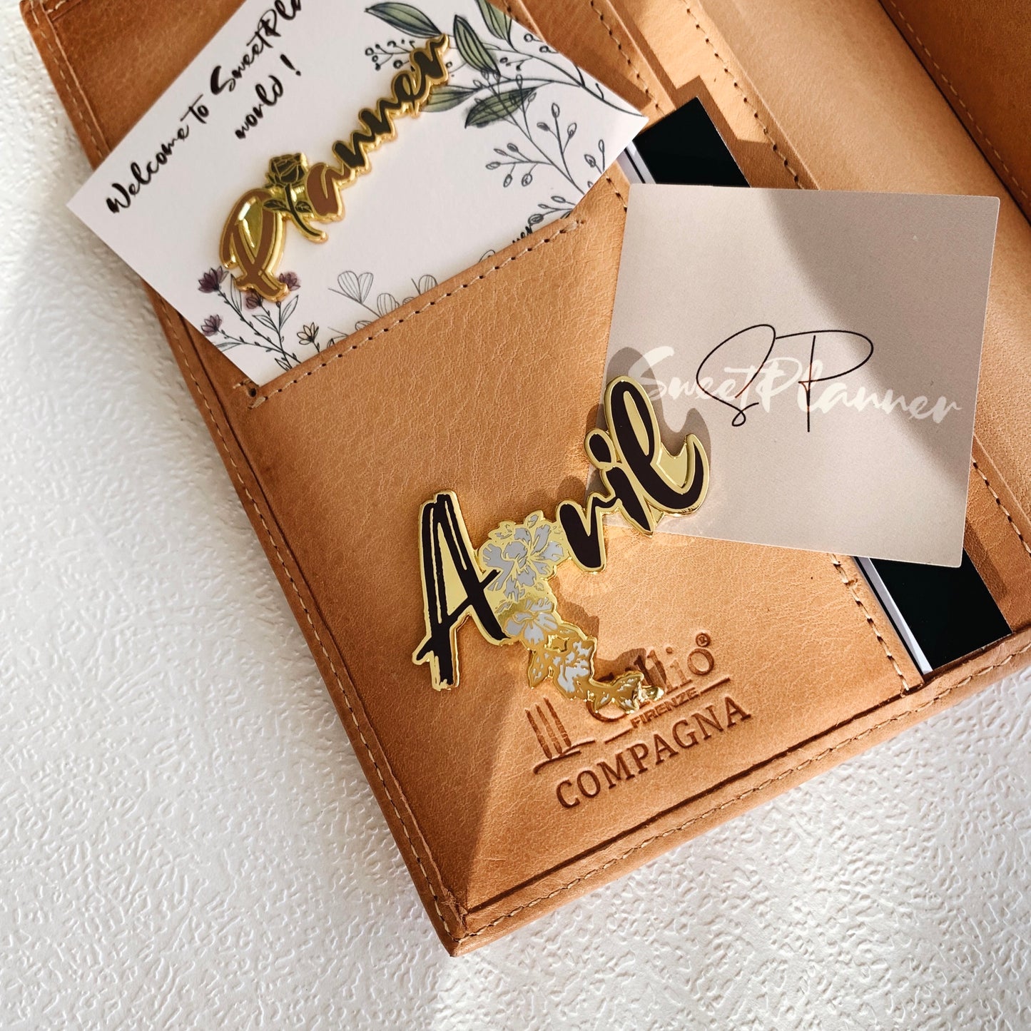Sweet Planner - Month | Magnetic Pin | Planner Decoration | Bookmark | Journaling Accessories