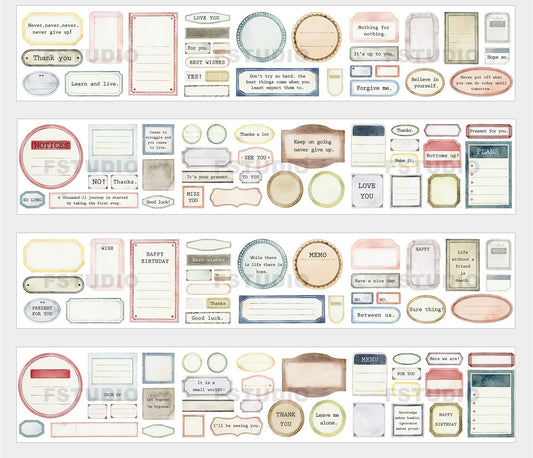 Fstudio- So Long | 10cm Art Paper Tape | Release Paper