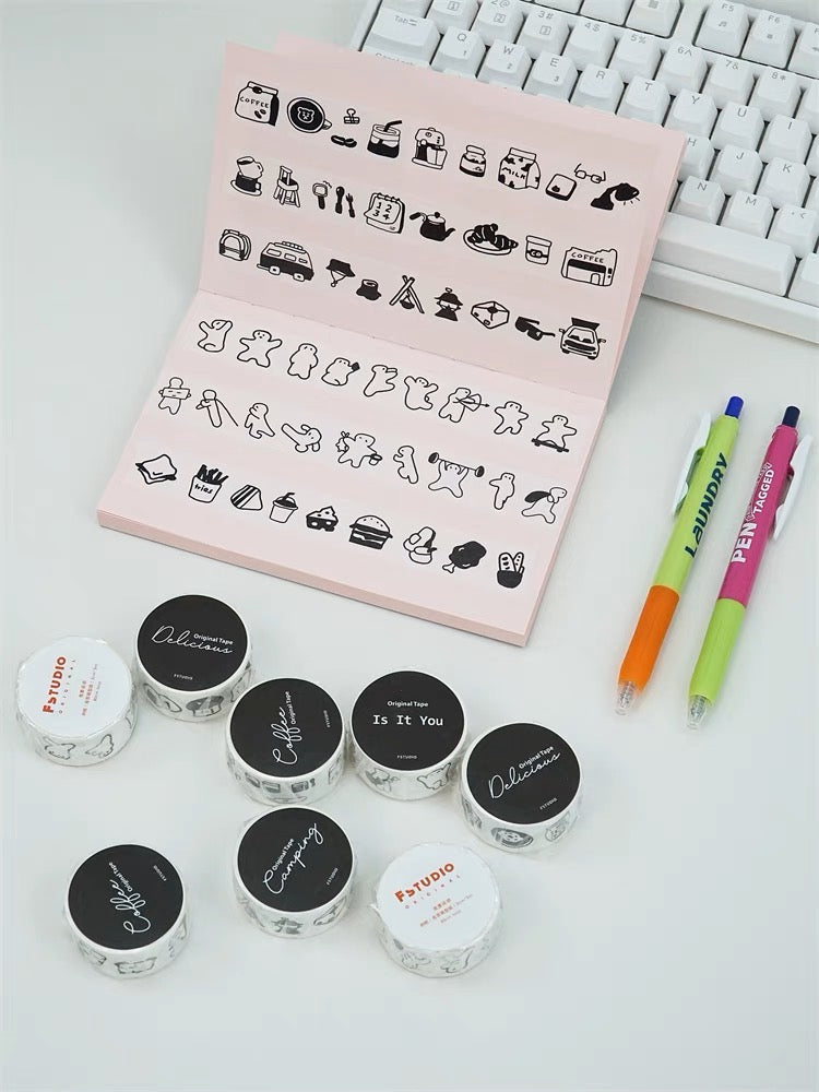 Fstudio- Mini Tape | 2cm PET Tape | Release Paper