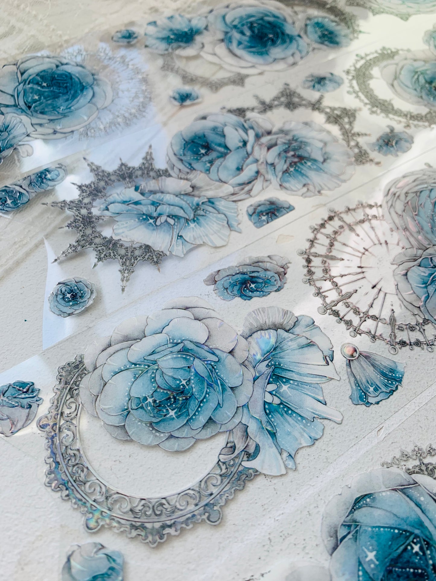 MFT Studio - Rouge Light Blue | 6cm Iridescent PET Tape | Release Paper
