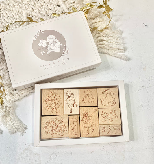 Freckles Tea Vol.3 - Flower Island Diary | Rubber Stamps
