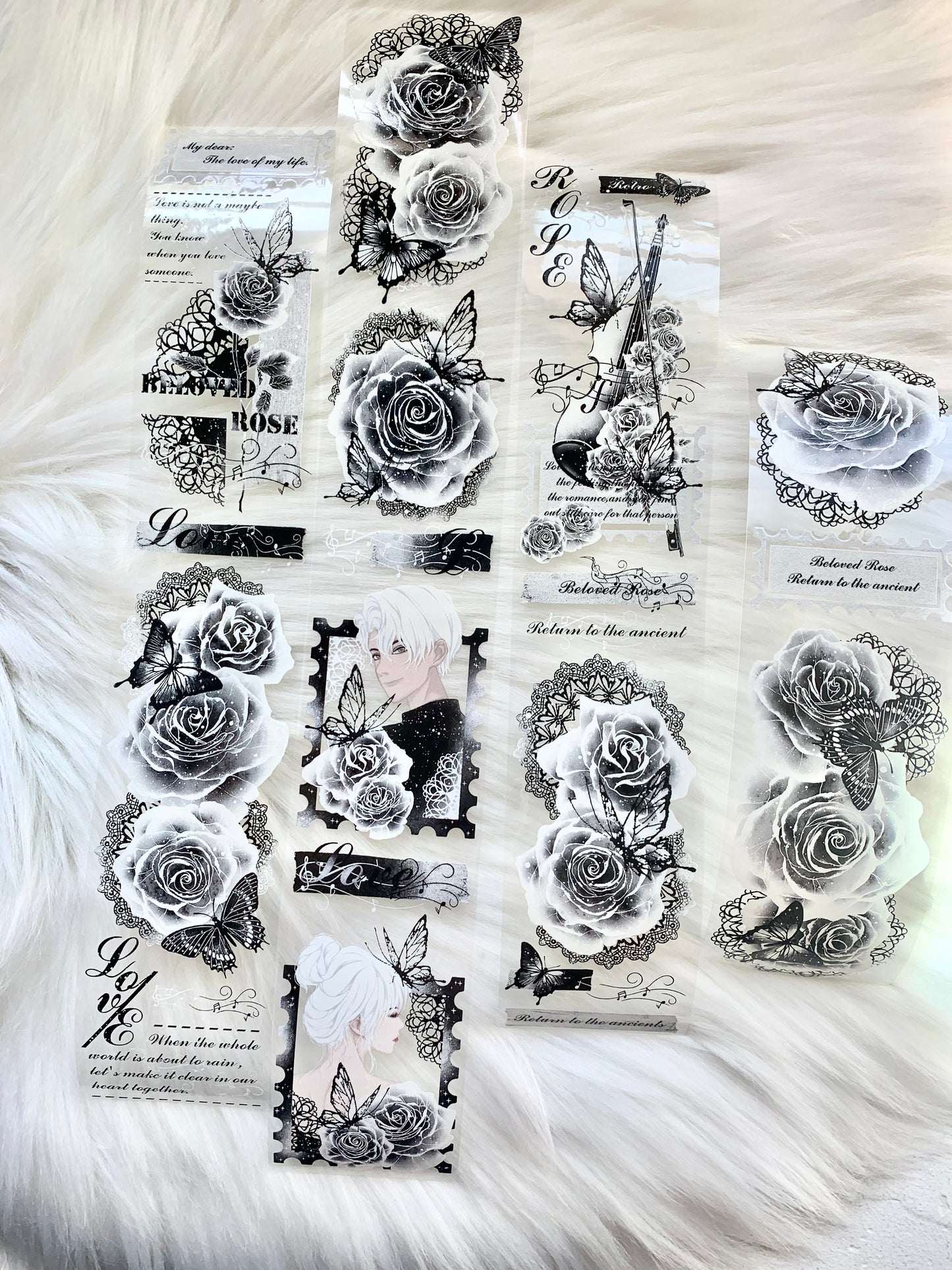 LLX - Elegant Rose | 5cm PET Tape | Release Paper | 5M