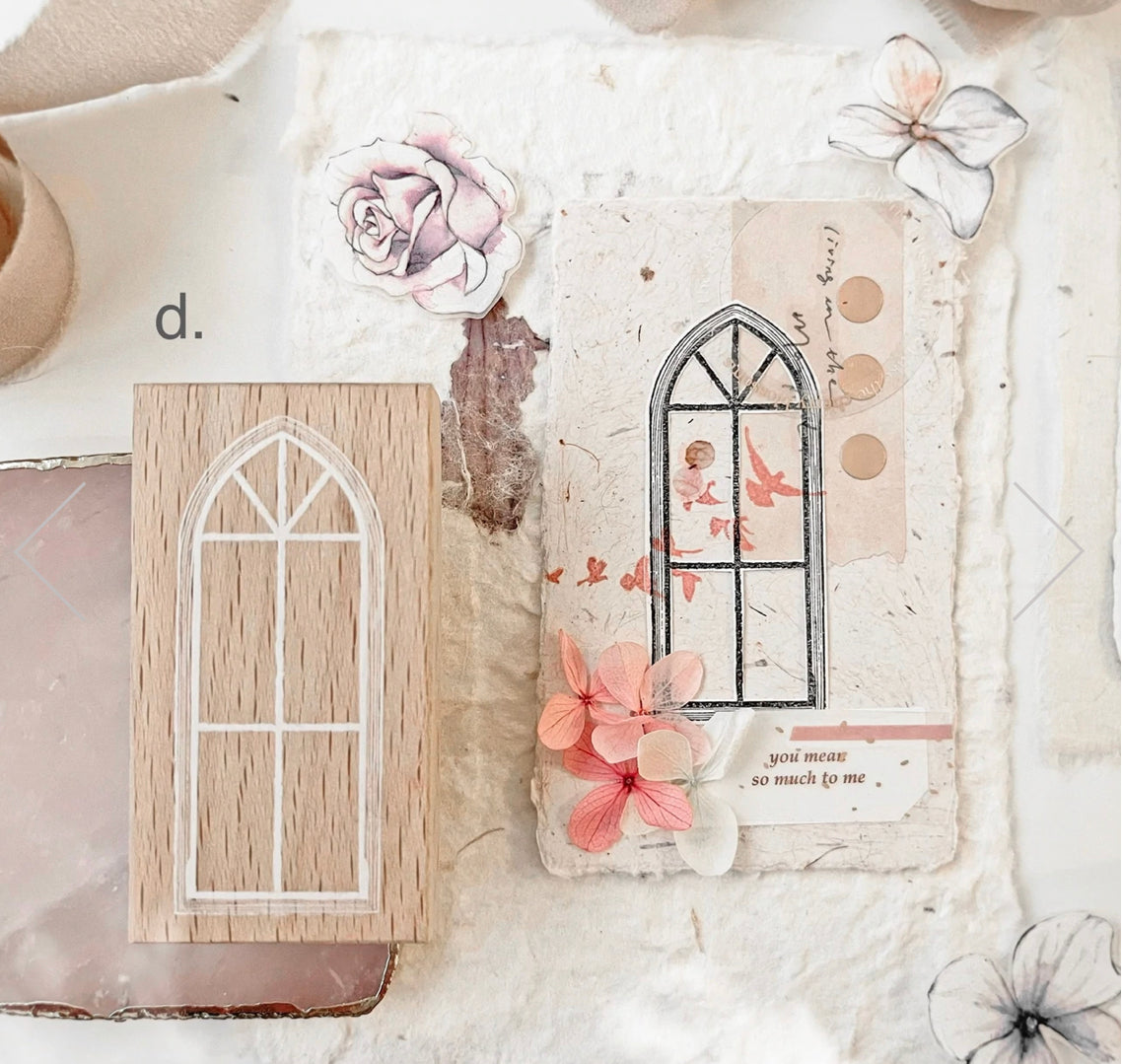 Journal Pages - Window Series| Rubber Stamps