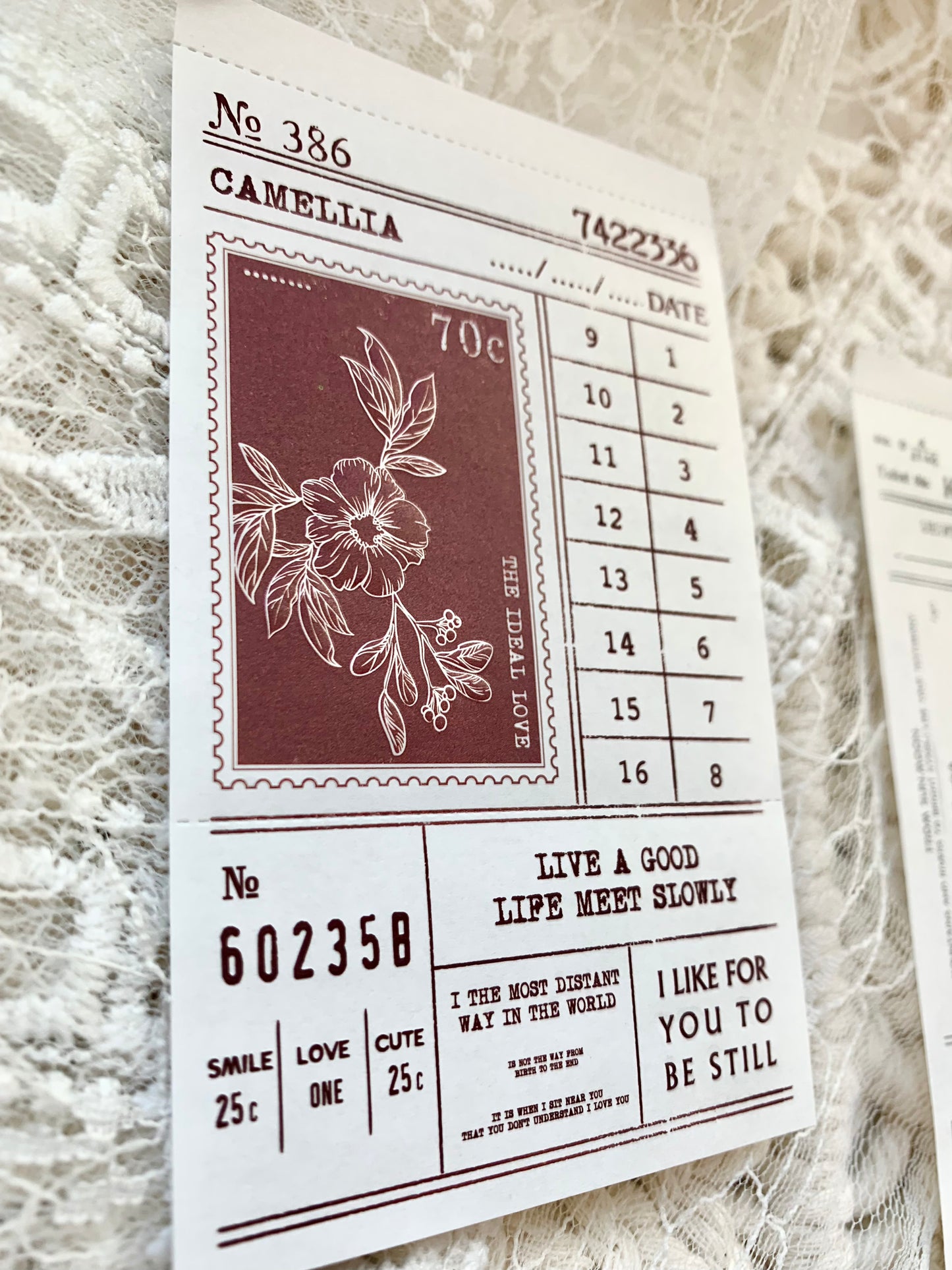 Ephemera Paper - Mottled Memories Series | Embossed | Tooth Line | Ephemera Paper