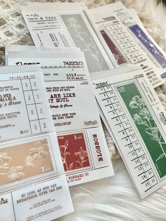 Ephemera Paper - Mottled Memories Series | Embossed | Tooth Line | Ephemera Paper