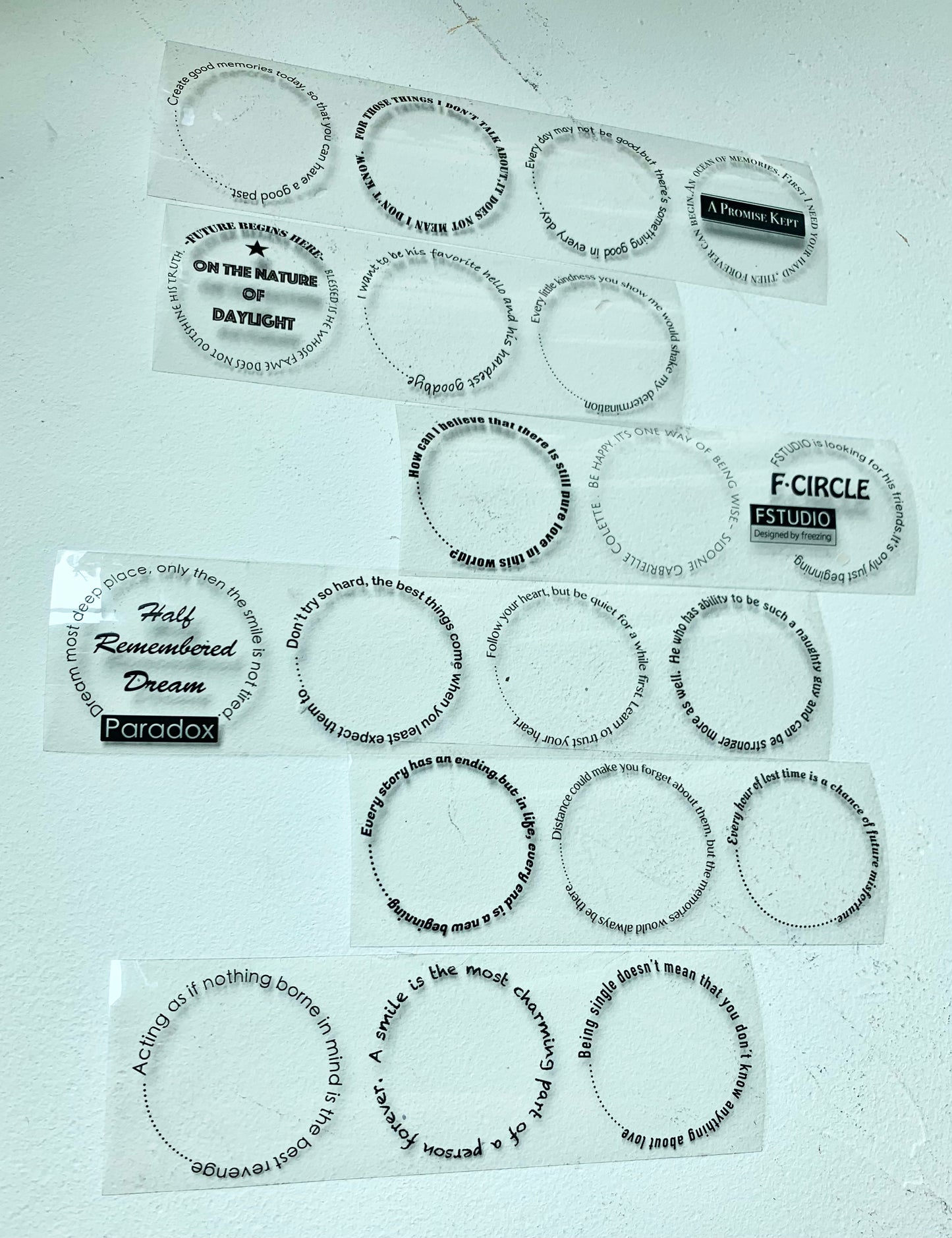 Fstudio- 4.5cm Fcircle | PET Tape | Release Paper