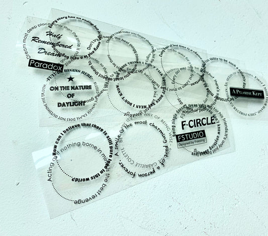 Fstudio- 4.5cm Fcircle | PET Tape | Release Paper