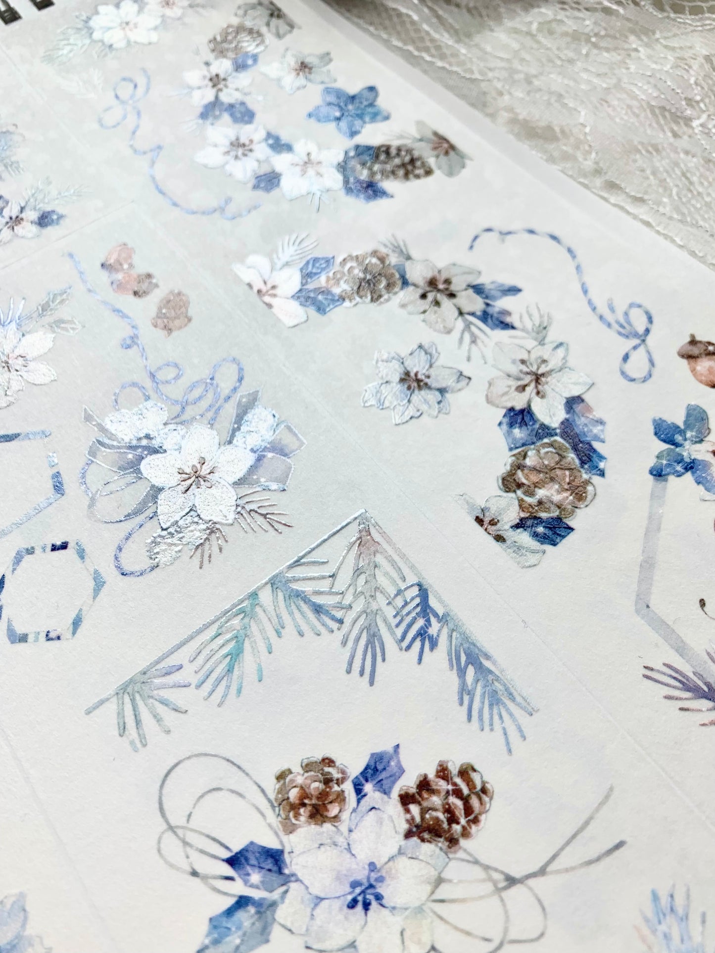 Time Grid - Snow Jingle Bells| Embossed | Release Paper