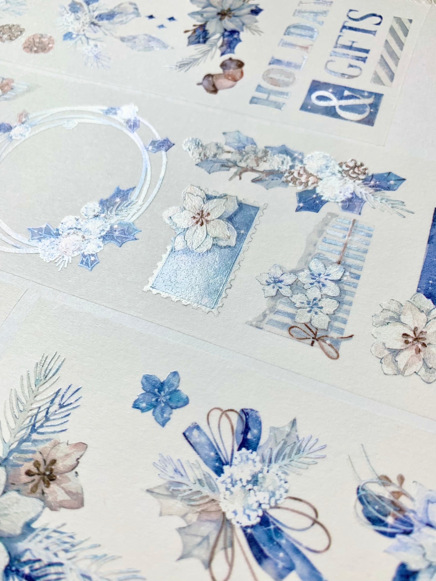 Time Grid - Snow Jingle Bells| Embossed | Release Paper