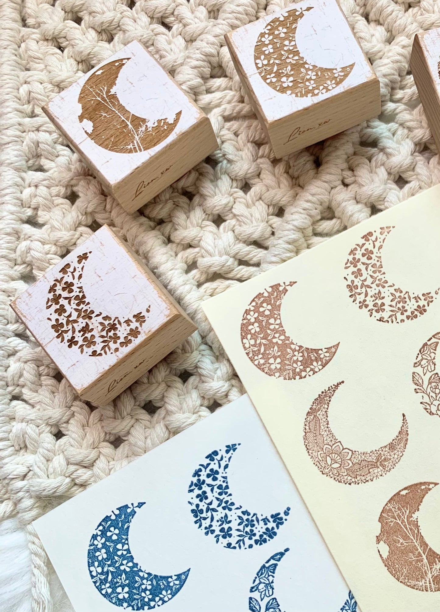 XW Studio - Moon Series | Rubber Stamps