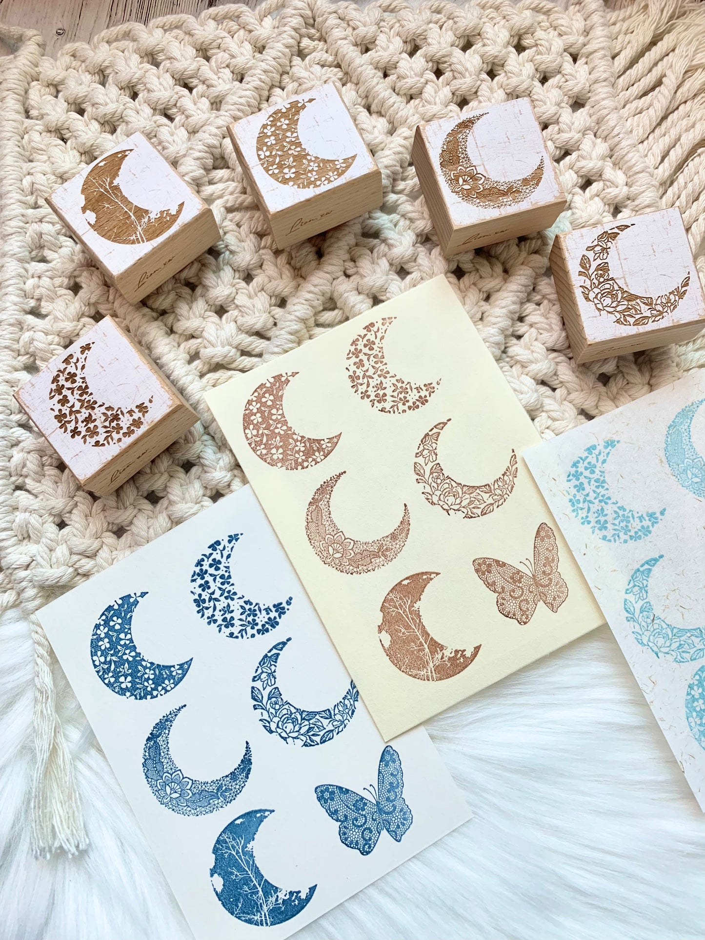 XW Studio - Moon Series | Rubber Stamps