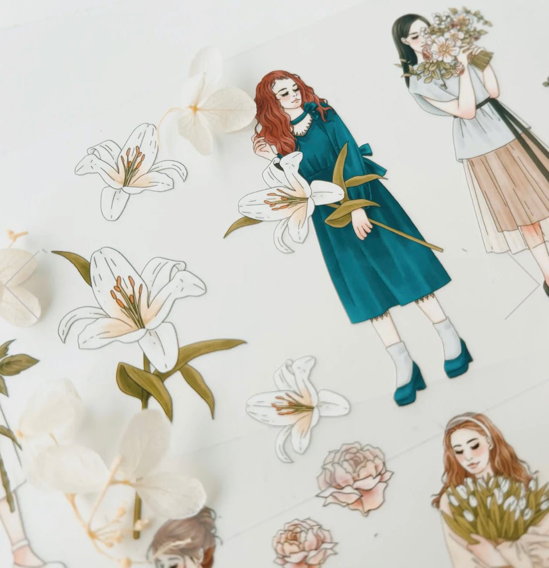 Windry Ramadhina X Journal Pages - Bouquets | 7.5cm PET Tape | Release Paper