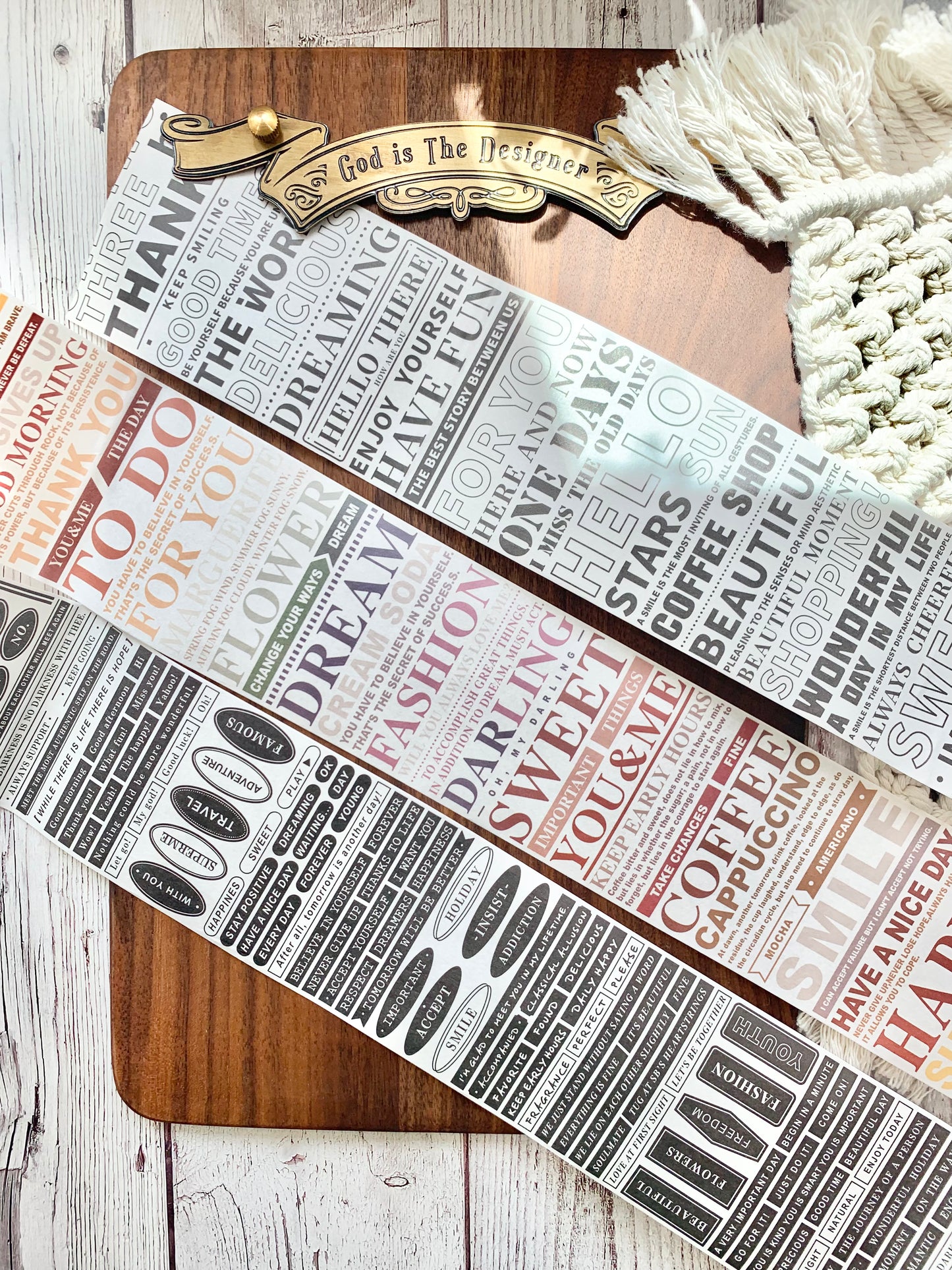 7.5cm Basic Washi Tape - Title | Release Paper