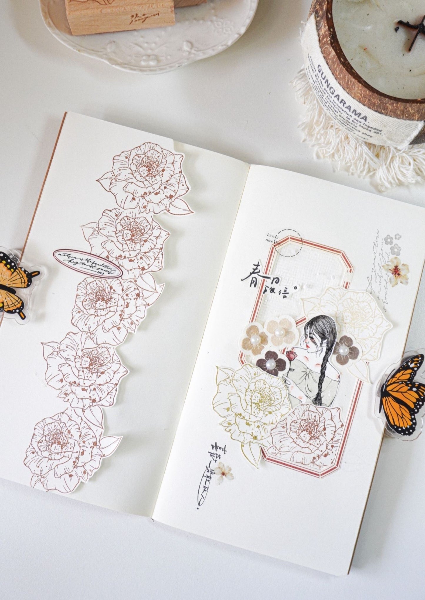 Jennyuanzi Studio - Rose | Rubber Stamp
