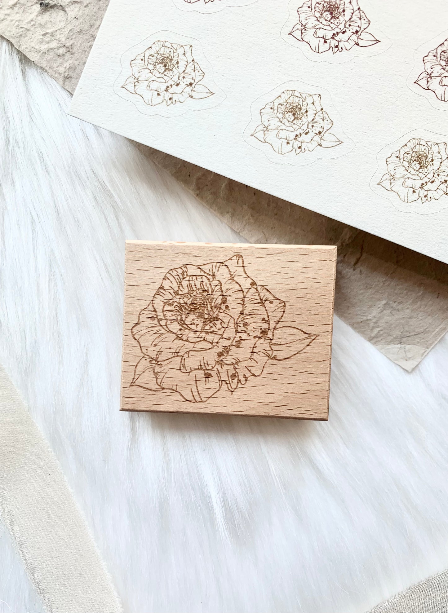 Jennyuanzi Studio - Rose | Rubber Stamp